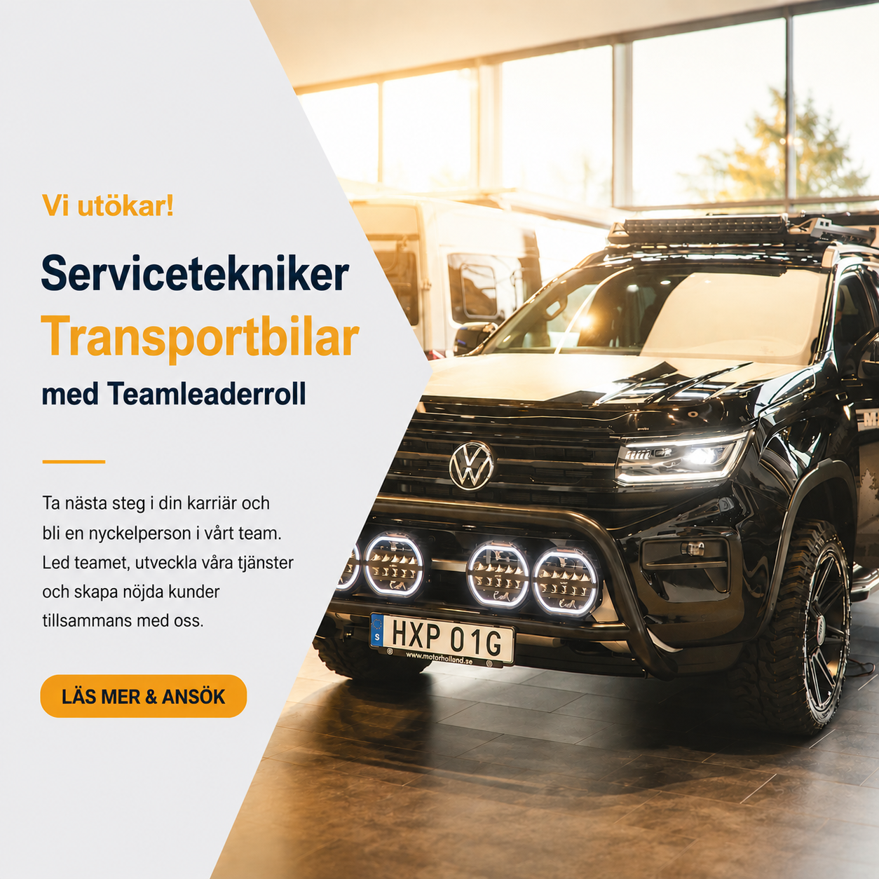 Servicetekniker med Teamansvar – Transportbilar Halmstad